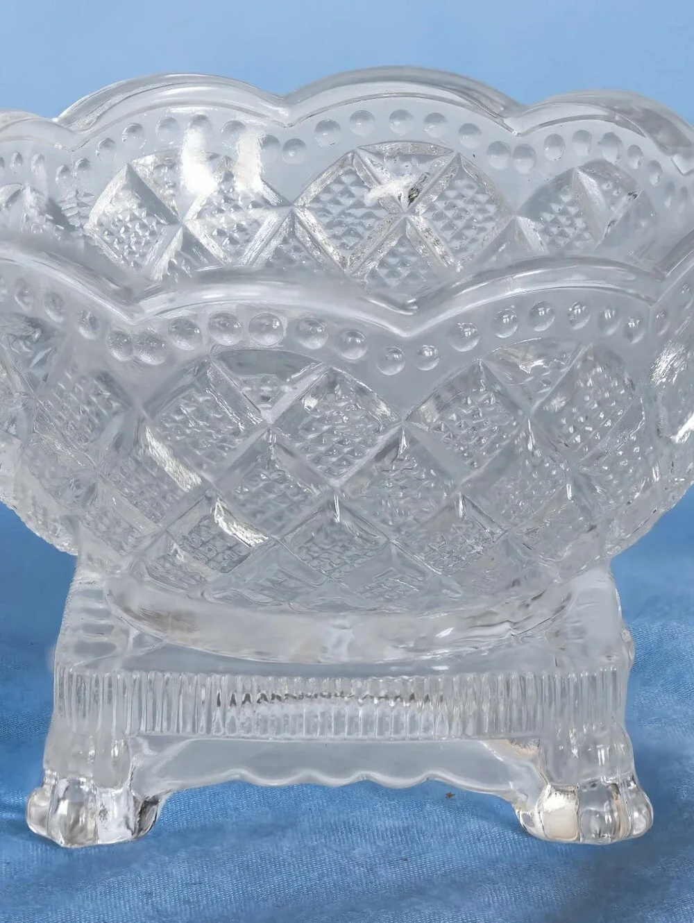 Vintage Fostoria Footed Salt Cellar By  Fostoria Glass Company For Avon-2 Set